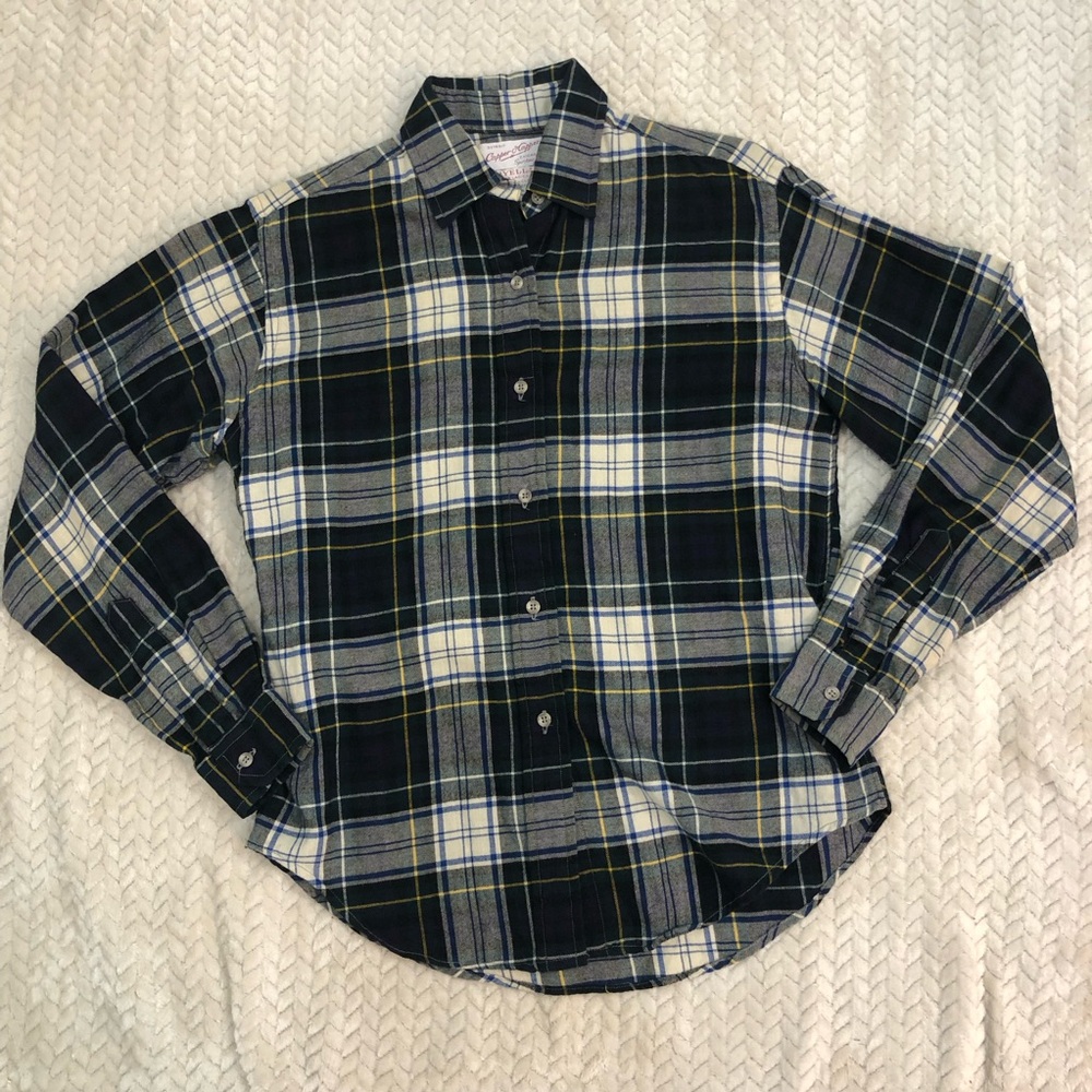 Capper & Capper VTG Viyella Wool Tartan Shirt Size 12 Detroit Woven In Scotland